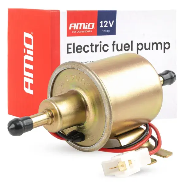 Sähköinen polttoainepumppu, 8 mm, 12 V AMIO-04924 | Laadukas