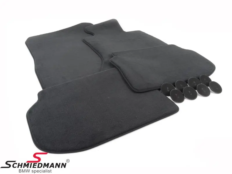 Vain tällä viikolla - Lattiamatot eteen/taakse velour anthrazit -RHD- alkuperäinen BMW 51477220454 51 47 7 220 454 7220454