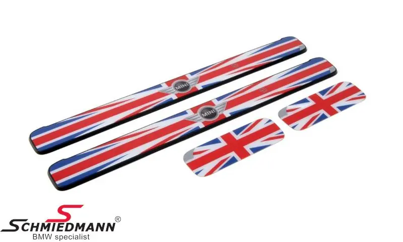 Hinnanalennus | Ovikynnyssarja (4 kpl) LED valaistu -Union Jack- alkuperäinen MINI 51472360668 51 47 2 360 668 2360668