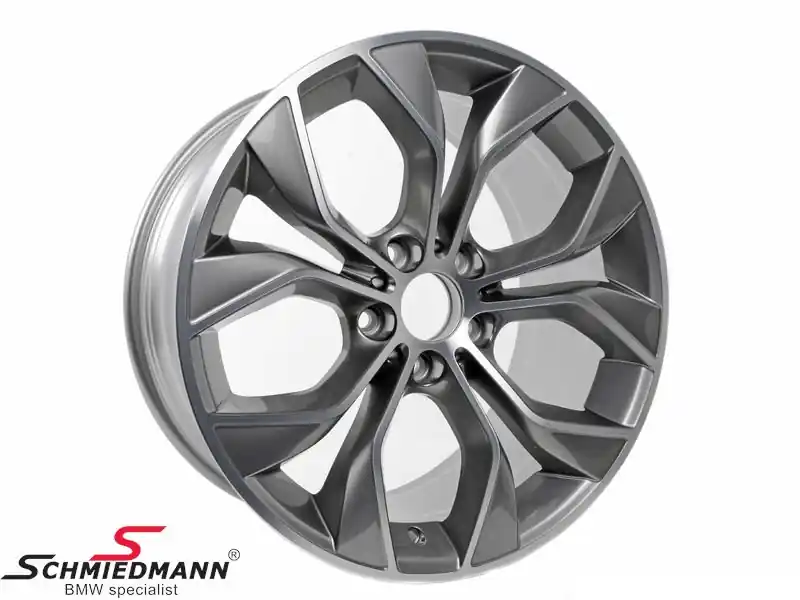 19" Y-speiche 608 Reflexsilber, rim 9,5X19 ET48 (original BMW) (fits only rear) 36116862891 36 11 6 862 891 6862891 - Osta verkosta