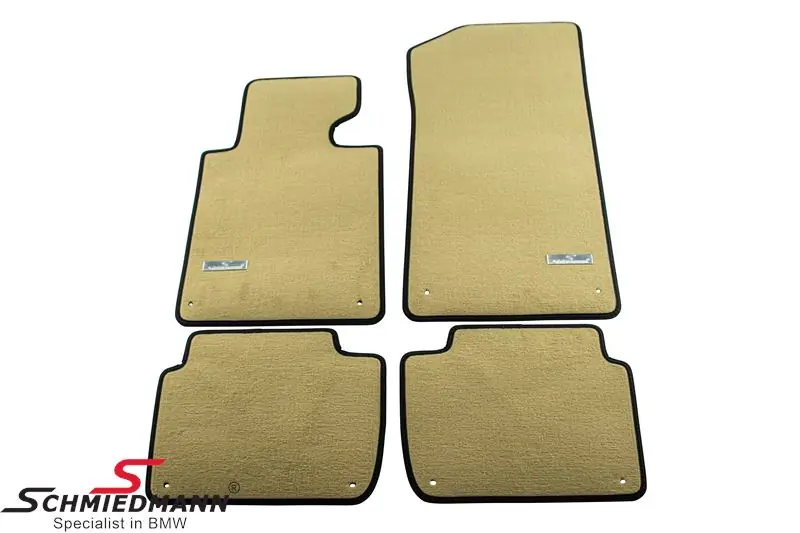 Hyvin arvosteltu | Schmiedmann lattiamatot eteen/taakse alkuperäinen Schmiedmann -Exclusive- beige, erittäin paksu laatu.